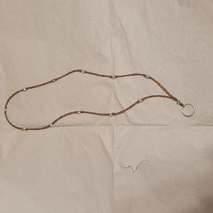 Brown seed pearl ID holder